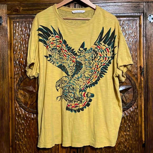 We The Free Tops - Free people yellow eagle shirt size large